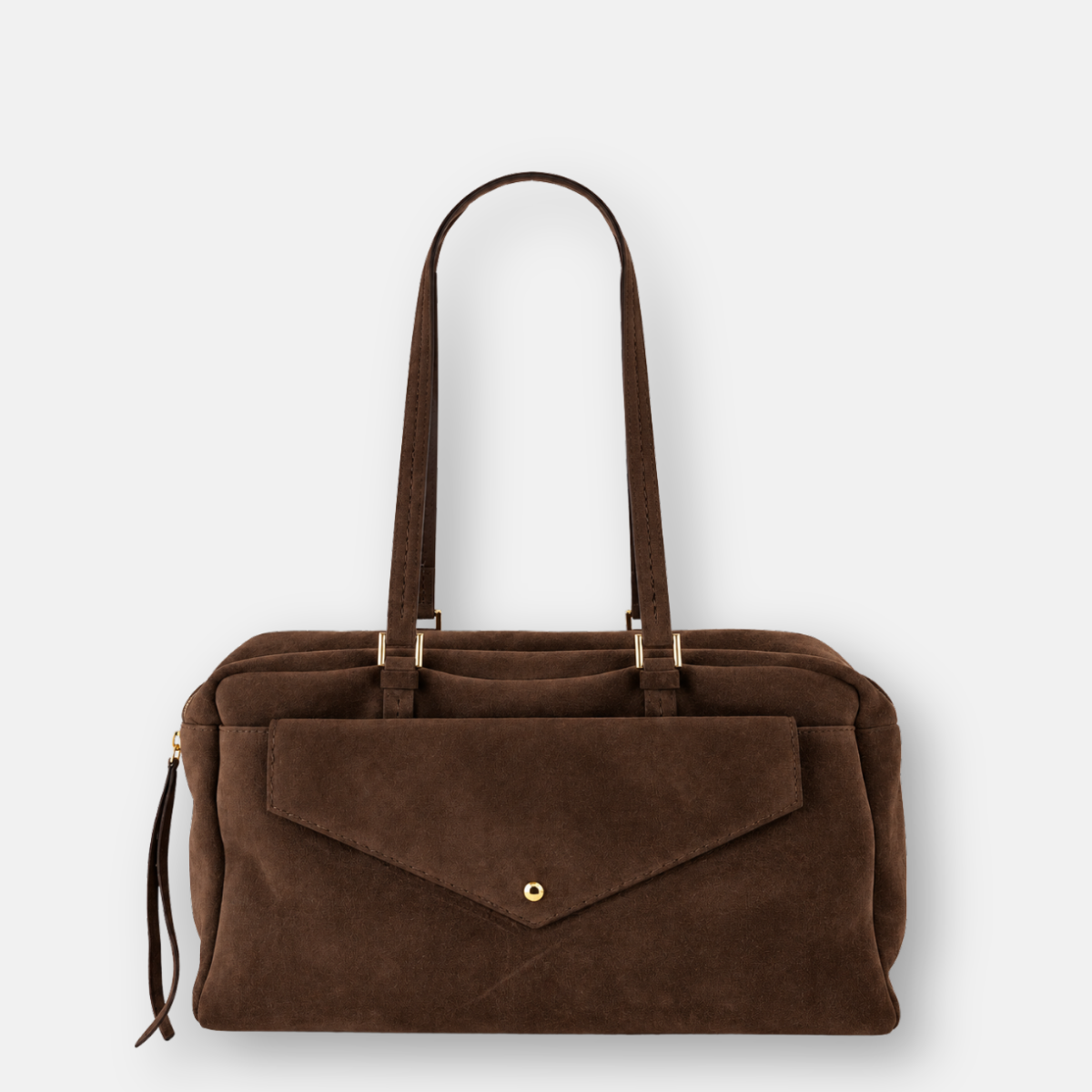 LORISTELLA DAF CIOCCO Suede Baguette Handbag - Big Bag NY