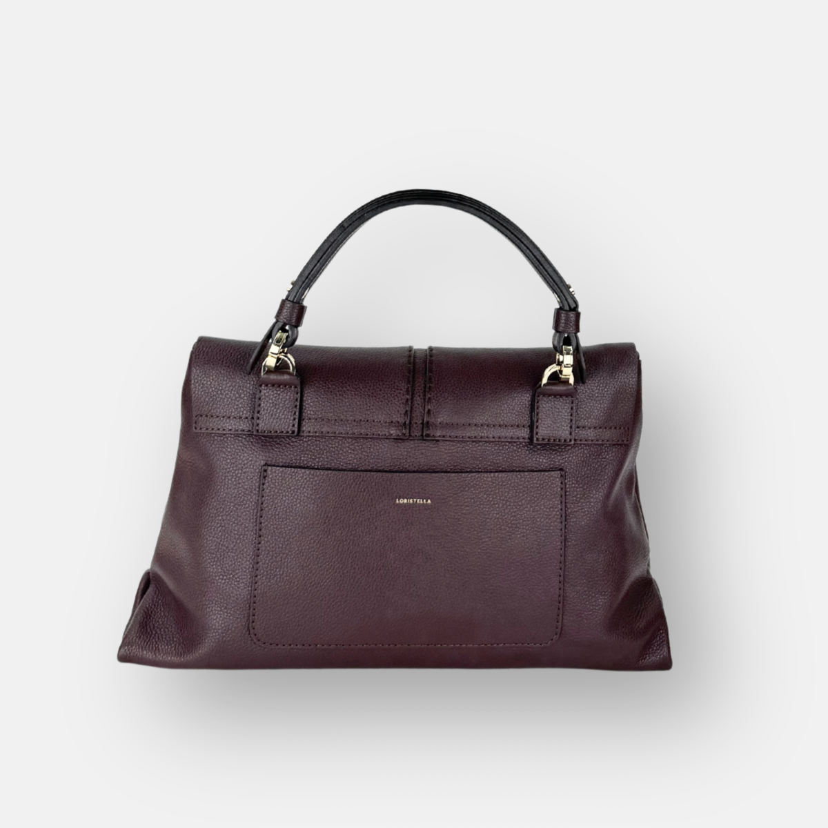 LORISTELLA Kendall Satchel Bag in chocolate - Big Bag NY