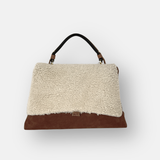 LORISTELLA Kendall Shearling Satchel Bag - Big Bag NY