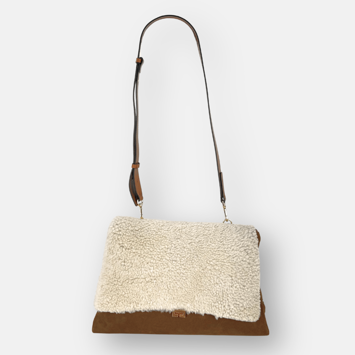 LORISTELLA Kendall Shearling Satchel Bag - Big Bag NY