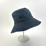 LUNA Linen and Nylon Sun and Rain Bucket Hat Black - Big Bag NY