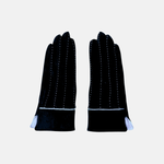 L'Apero Broderie Cashmere Texting Gloves Black - Big Bag NY