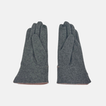 L'Apero Broderie Cashmere Texting Gloves Dark Grey - Big Bag NY