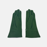 L'Apero Broderie Cashmere Texting Gloves Green - Big Bag NY