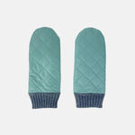 L'Apero DAMIER 2 Quilted Mittens Mint - Big Bag NY