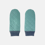 L'Apero DAMIER 2 Quilted Mittens Mint - Big Bag NY