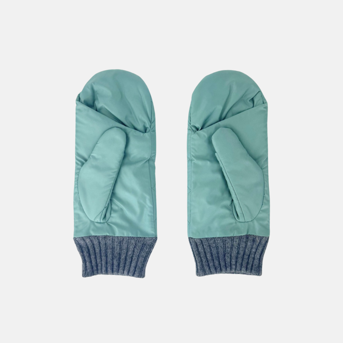 L'Apero DAMIER 2 Quilted Mittens Mint - Big Bag NY