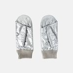 L'Apero DAMIER 2 Quilted Mittens Silver - Big Bag NY