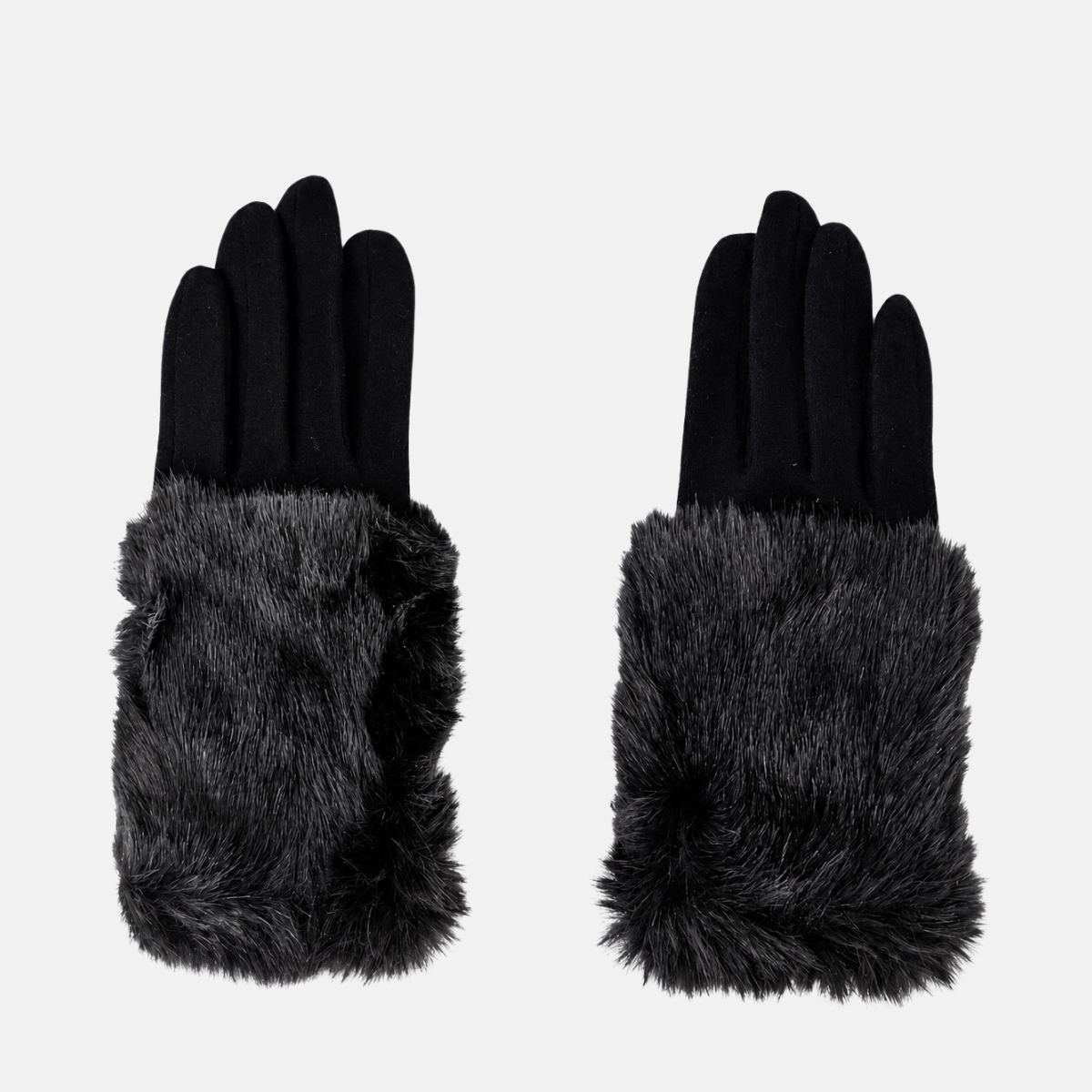 L'Apero Flottante Fur Cuff Gloves - Big Bag NY