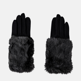 L'Apero Flottante Fur Cuff Gloves - Big Bag NY