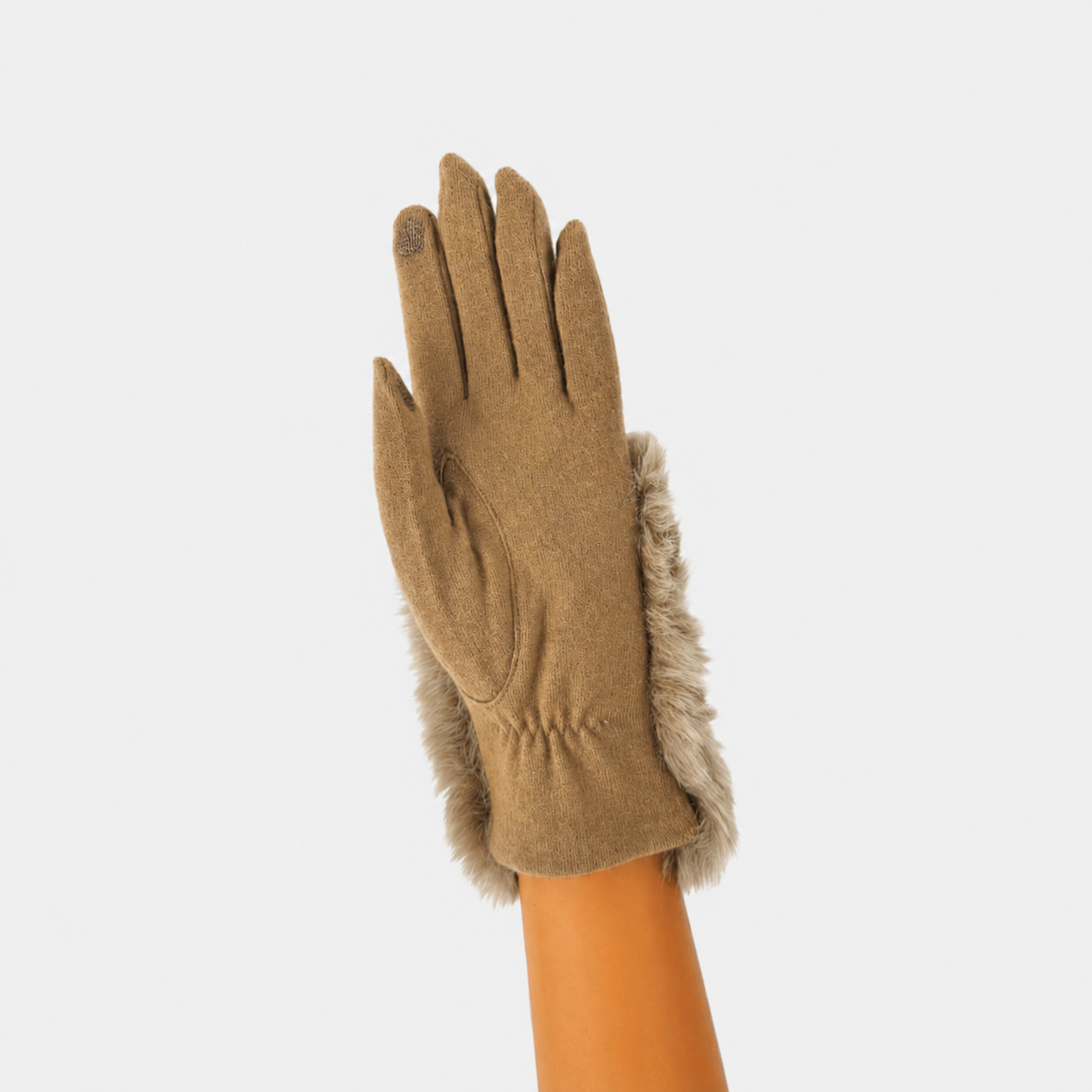 L'Apero Flottante Fur Cuff Gloves - Big Bag NY