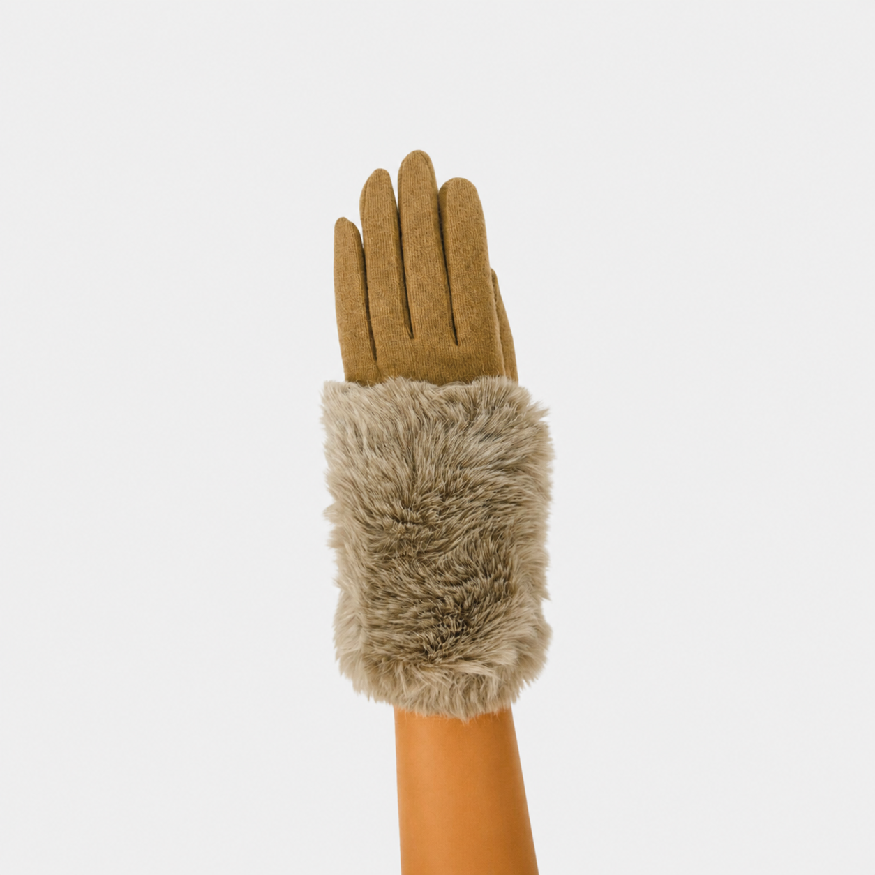 L'Apero Flottante Fur Cuff Gloves - Big Bag NY