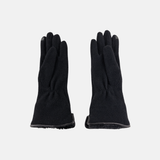 L'Apero VENISSIEUX Long Texting Glove with Faux Fur Trim Black - Big Bag NY