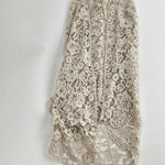 Lace Shawl Coverup in Beige - Big Bag NY
