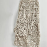 Lace Shawl Coverup in Beige - Big Bag NY