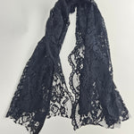 Lace Shawl Coverup in Black - Big Bag NY