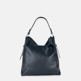 Large Pebble Leather Bucket Bag with Crossbody Strap - Big Bag NY