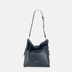 Large Pebble Leather Bucket Bag with Crossbody Strap - Big Bag NY