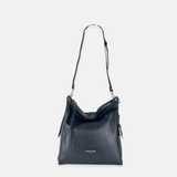 Large Pebble Leather Bucket Bag with Crossbody Strap - Big Bag NY