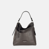 Large Pebble Leather Bucket Bag with Crossbody Strap - Big Bag NY