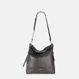 Large Pebble Leather Bucket Bag with Crossbody Strap - Big Bag NY