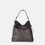 Large Pebble Leather Bucket Bag with Crossbody Strap - Big Bag NY