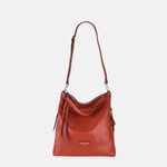 Large Pebble Leather Bucket Bag with Crossbody Strap - Big Bag NY