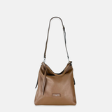Large Pebble Leather Bucket Bag with Crossbody Strap - Big Bag NY