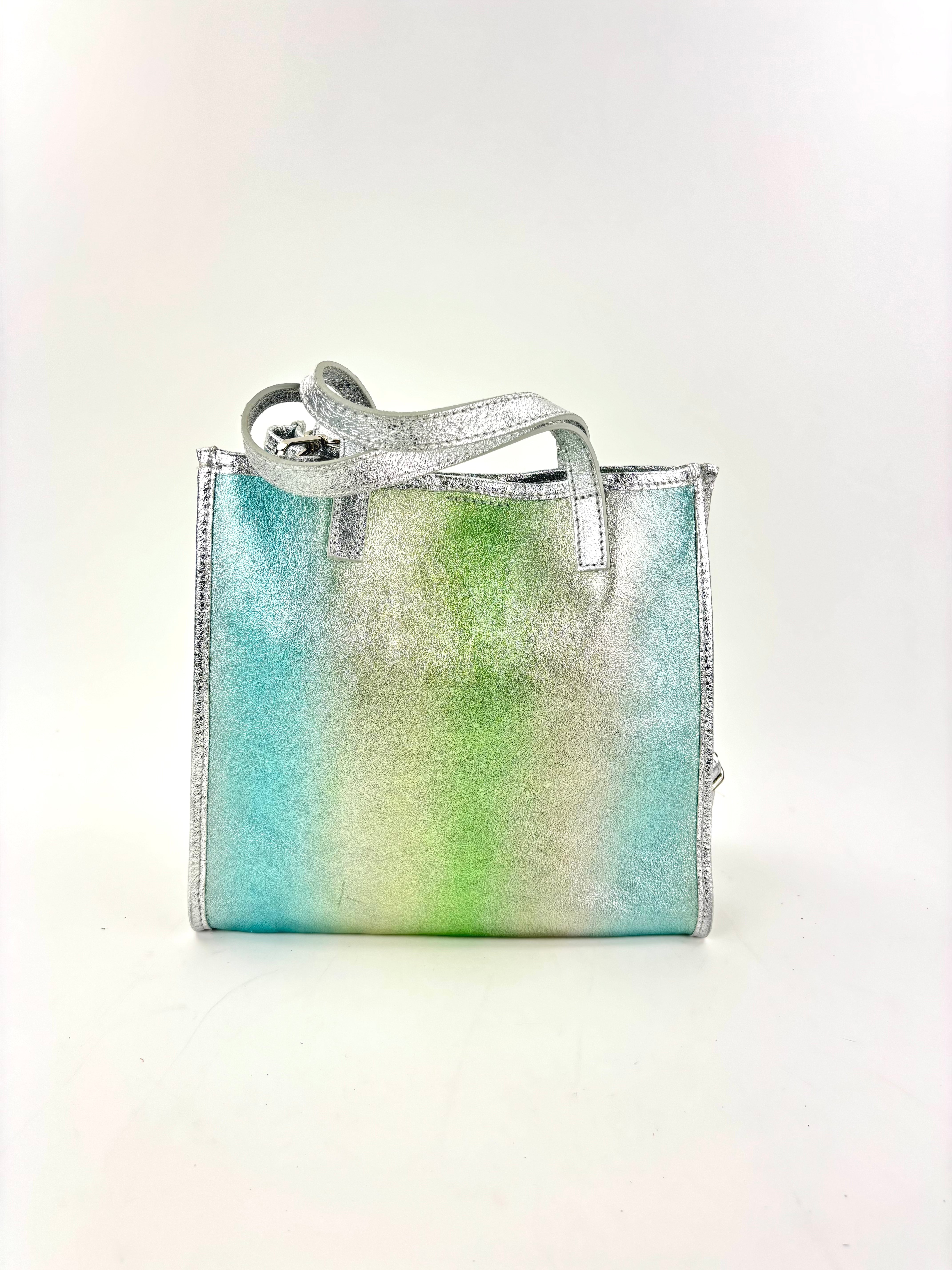 Laura DiMaggio Metallic Ombre Shopper Green - Big Bag NY