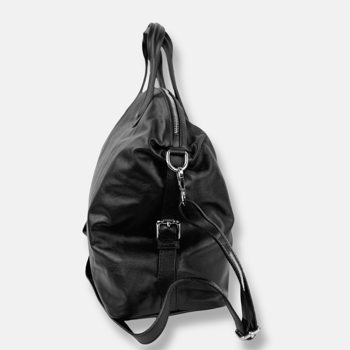 Laura Di Maggio Large Leather Black Tote - big Bag NY