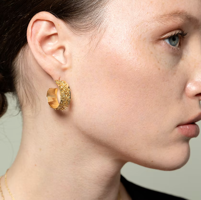 Laure Mory Bijoux LISE Medium Hoops -Big Bag NY