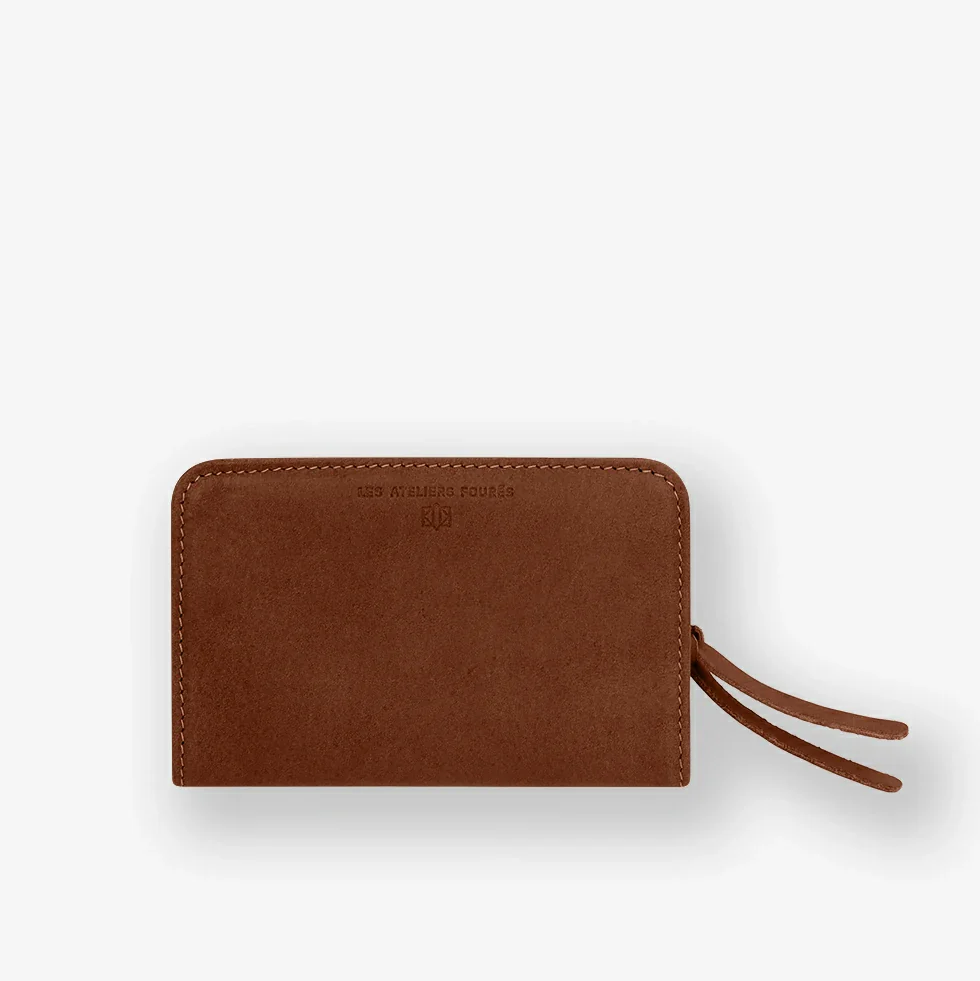 Les Ateliers Foures Fold Over Wallet with Zippered Coin Compartment - Big Bag NY