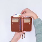 Les Ateliers Foures Fold Over Wallet with Zippered Coin Compartment - Big Bag NY