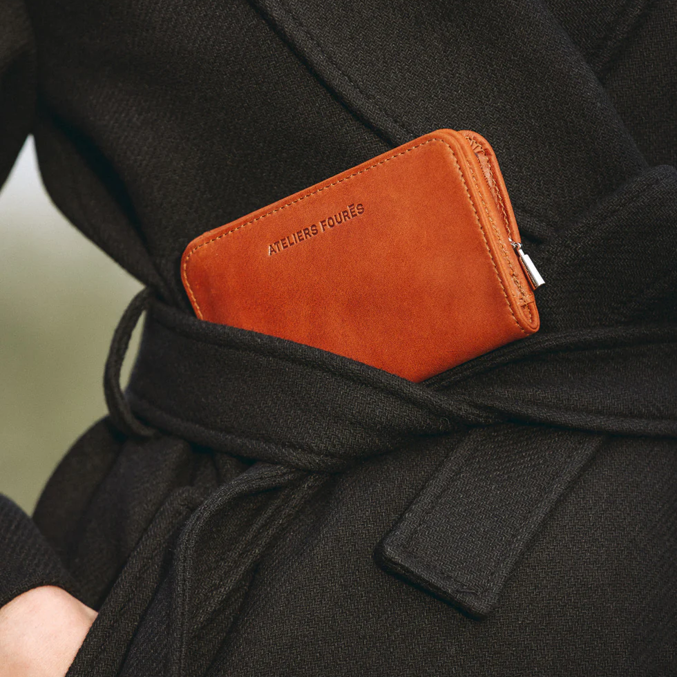 Les Ateliers Foures Fold Over Wallet with Zippered Coin Compartment - Big Bag NY