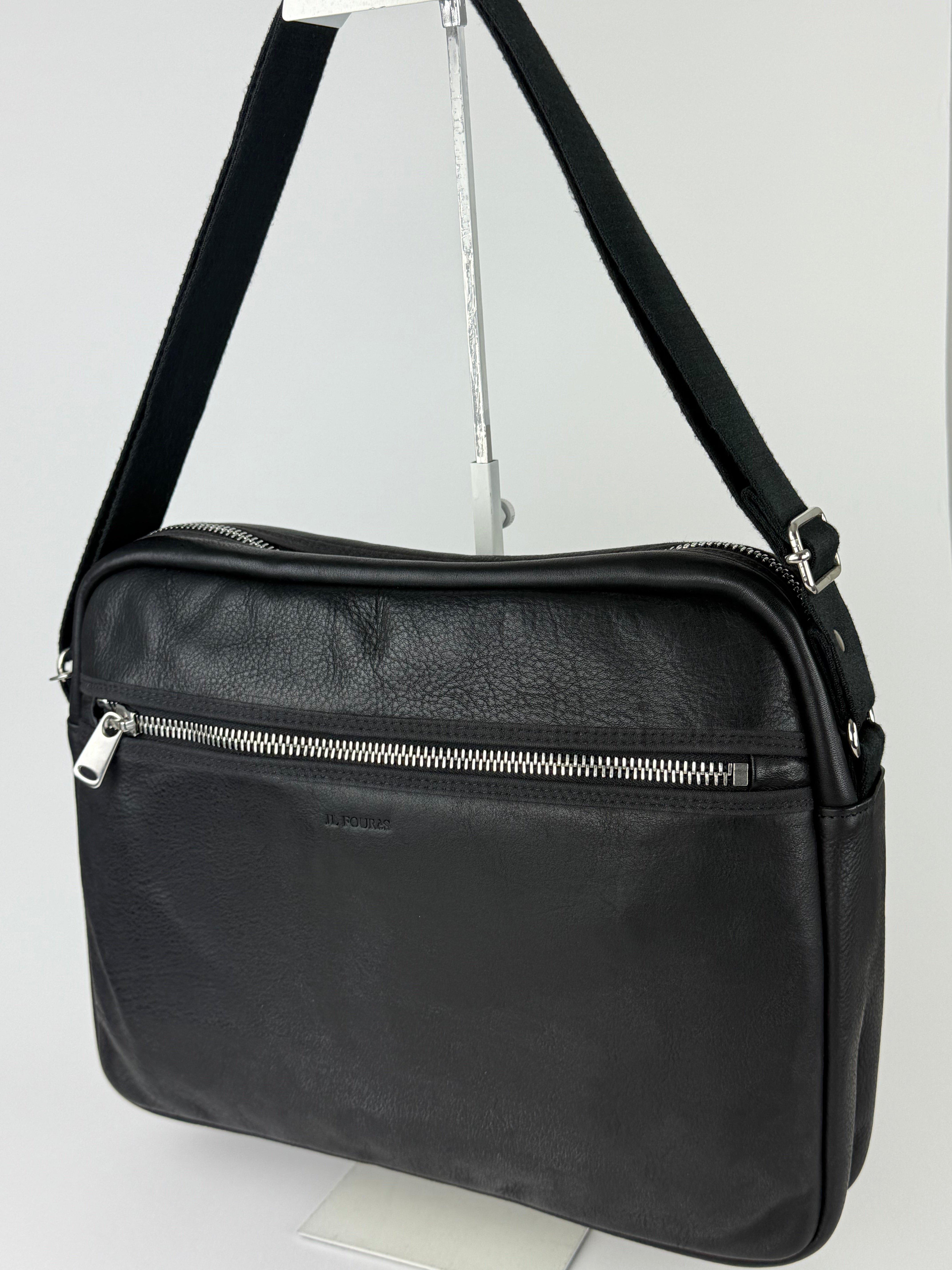 Les Ateliers Foures Route 81 Black Computer Bag - Big Bag NY