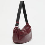 Liris Light Leather Shoulder Bag in Bordeaux - Big Bag NY