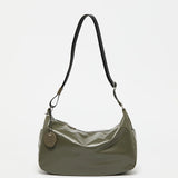 Liris Light Leather Shoulder Bag in Lichen - Big Bag NY