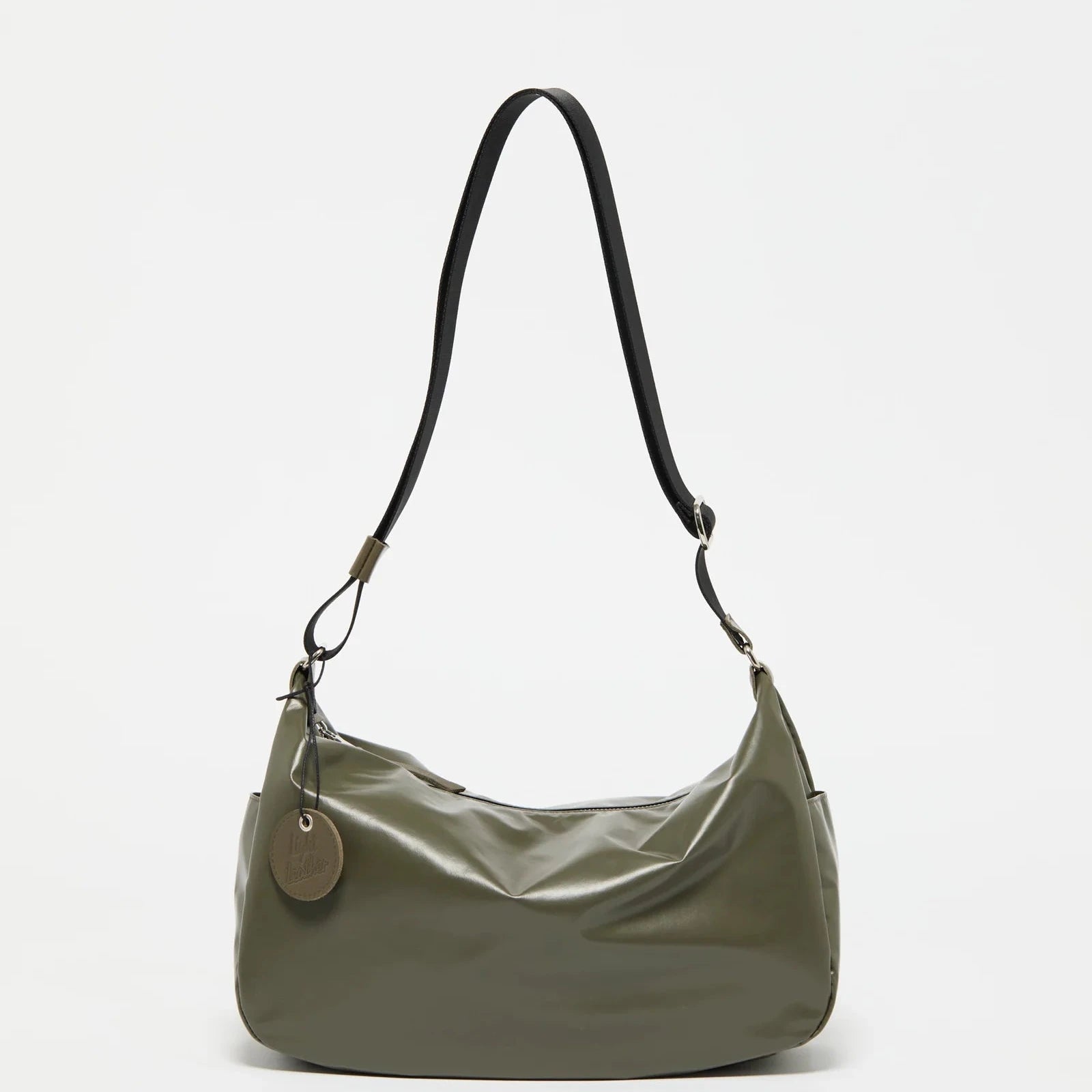 Liris Light Leather Shoulder Bag in Lichen - Big Bag NY