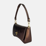 MINIBAG Medium Turn Lock Flap Shoulder Bag Copper side - Big Bag NY