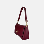 MINIBAG Medium Turn Lock Flap Shoulder Bag Vino Wine side - Big Bag NY