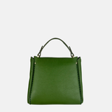MINI BAG Medium Turn Lock Top Handle Bag Agave Green back - Big Bag NY