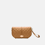 MZ WALLACE Astor Small Convertible Clutch in Cognac - Big Bag NY