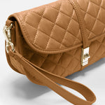 MZ WALLACE Astor Small Convertible Clutch in Cognac - Big Bag NY