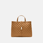 MZ WALLACE Medium Astor Top Handle Bag with Crossbody Strap in Cognac - Big Bag NY