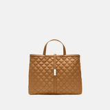 MZ WALLACE Medium Astor Top Handle Bag with Crossbody Strap in Cognac - Big Bag NY