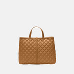 MZ WALLACE Medium Astor Top Handle Bag with Crossbody Strap in Cognac - Big Bag NY