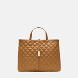 MZ WALLACE Medium Astor Top Handle Bag with Crossbody Strap in Cognac - Big Bag NY