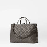 MZ WALLACE Medium Astor Top Handle Bag with Crossbody Strap in Magnet - Big Bag NY