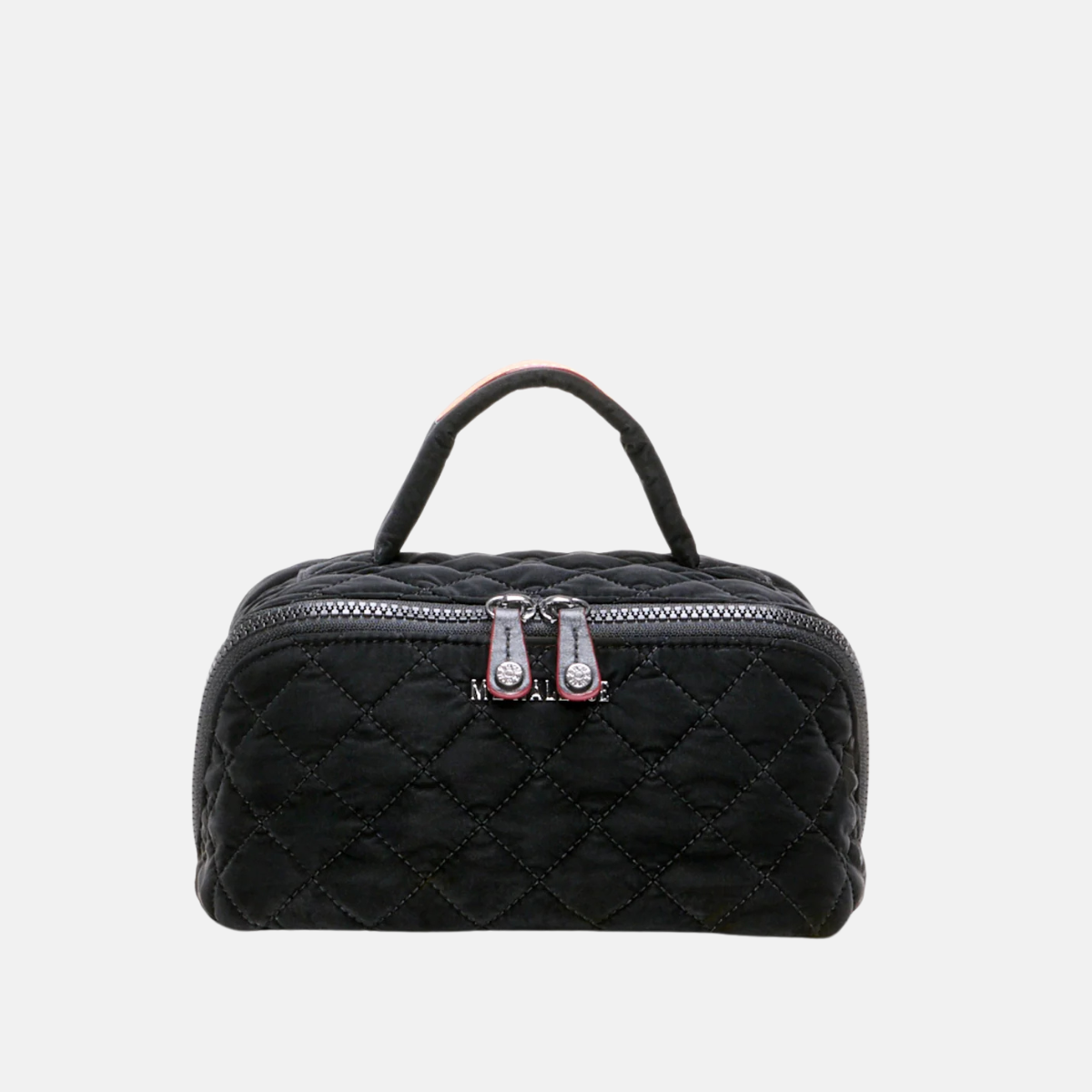MZ WALLACE Metro Accordion Cosmetic Case In Black Velvet - Big Bag NY