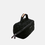 MZ WALLACE Metro Accordion Cosmetic Case In Black Velvet - Big Bag NY